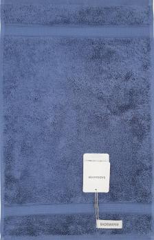 Bademayer Prestige - Frottier Gästetuch Größe 30 x 50 cm.  aus 100% Ägyptischer Gekämmter Baumwolle Stahlblau Fusselfrei