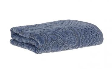 Bademayer Komfort Frottier Handtuch  Größe 48 x 90 cm.   aus 100% Brasilianischer Gekämmter Baumwolle Blau -  Fusselfrei