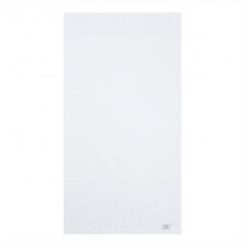 Bademayer Kamille - Frottier Handtuch Größe 48 x 80 cm. aus 100% Baby Skin Air Baumwolle - Weiss