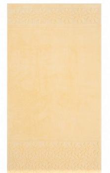Bademayer Kamille - Frottier Badetuch Größe 70 x 135 cm. aus 100% Baby Skin Air Baumwolle - Gelb