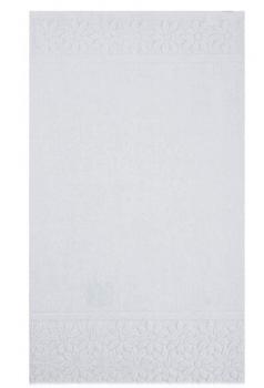 Bademayer Kamille - Frottier Badetuch Größe 70 x 135 cm. aus 100% Baby Skin Air Baumwolle - Weiss