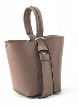 Marlon Secchiello Damentasche aus echtem Leder - Farbe Sand - inkl. Kosmetiktasche -  Made in Italy -