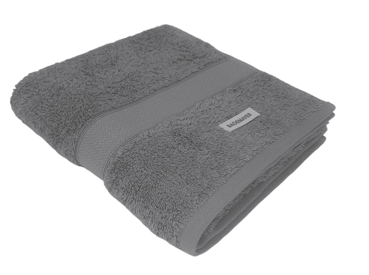 2 Handtücher schwarz 50x100 cm Set Baumwolle Handtuch Frottee flauschig weich 