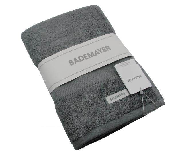 Bademayer Fusselfreis Frottier Handtuch Duschtuch - 4er Set aus 100% Ägyptischer Gekämmter Baumwolle - 600 g/m² (Schiefer-Grau)