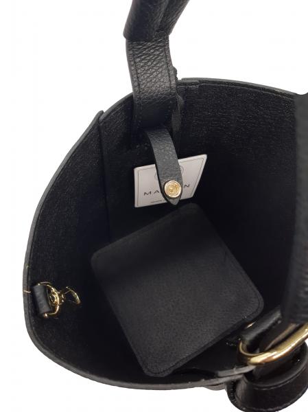 Marlon Secchiello Damentasche aus echtem Leder - Farbe Ingwer - inkl. Kosmetiktasche -  Made in Italy